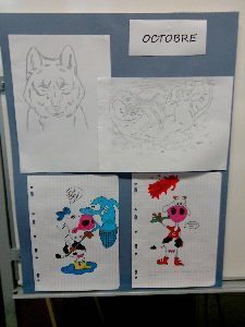 Retour des expostions de dessins au CDI !